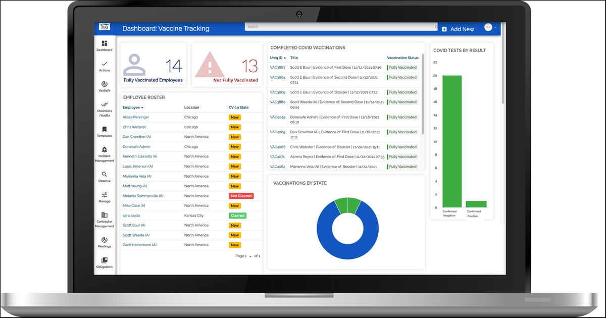 HSI releases vaccination and test results tracking solution - BIC Magazine