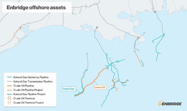 Enbridge to build pipelines for bp's new deepwater Gulf of Mexico development