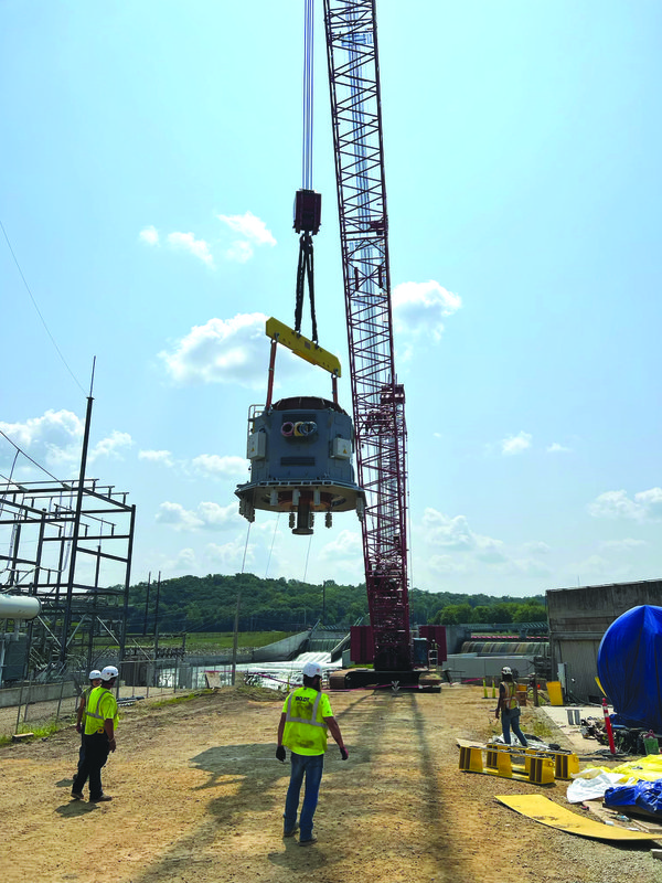 Heavy lifting: Before cranes arrive at a plant, work has already begun